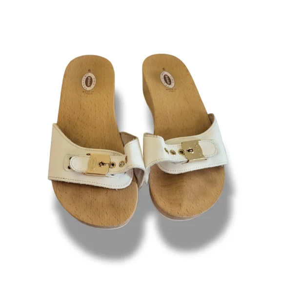 🌿Dr. Scholls Original Clog Sandals Women's Size 6 In White - Picture 3 of 10